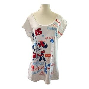 Disneyland Paris Mickey & Minnie Graphic T-Shirt XXL